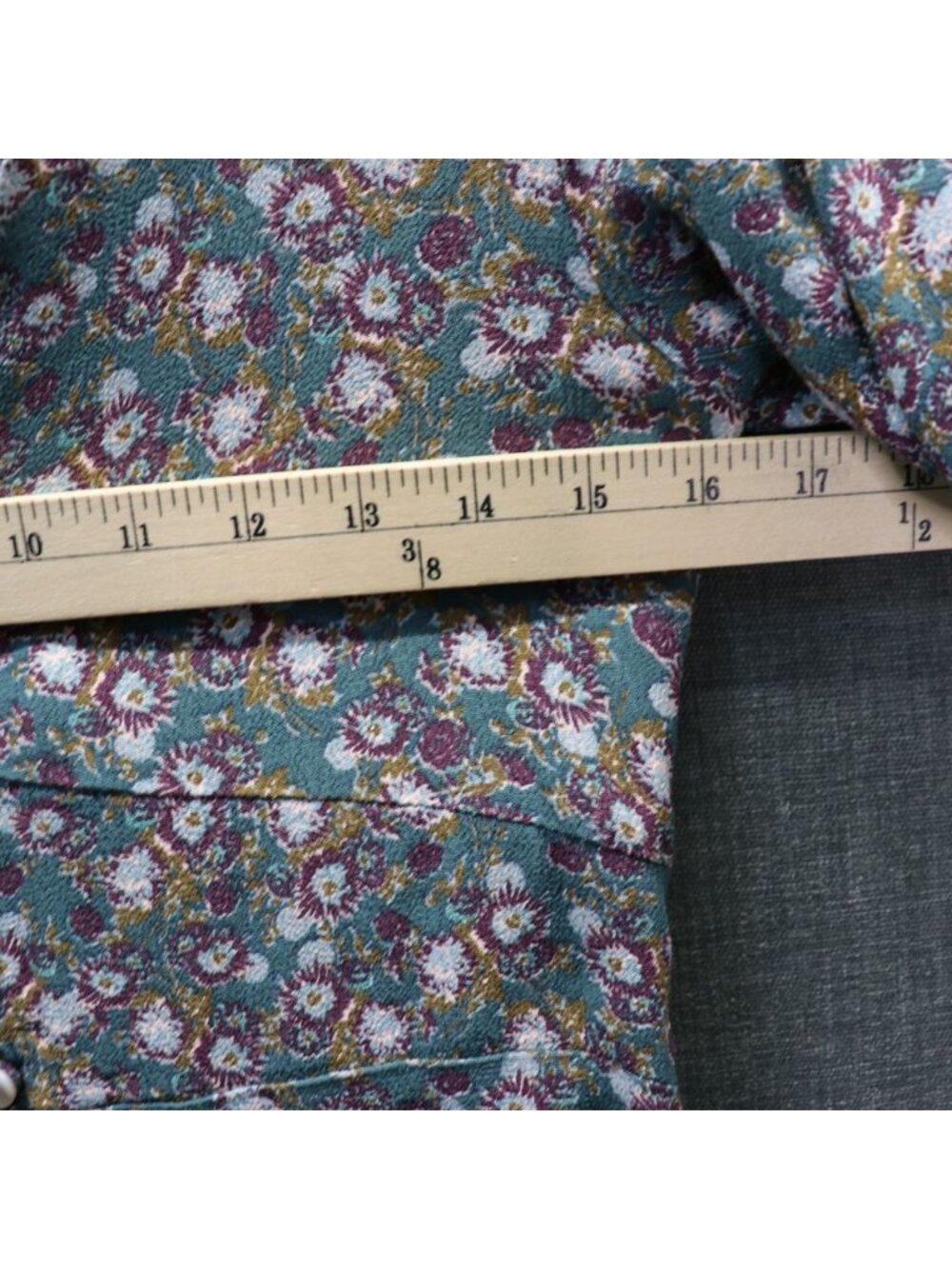 Free People Provence Floral Puff Sleeve Dress S - Picture 10 of 12